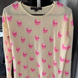 Skull Cashmere Pink Skull Sweater